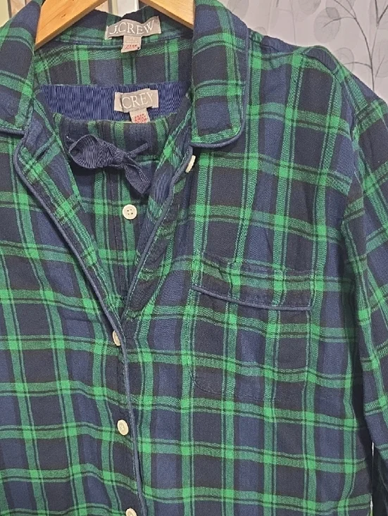 J. Crew Black Watch Plaid Pajama Set - Size XS - Picture 4 of 10